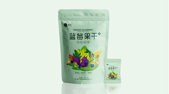 手绘蓝莓插画在茶叶预包装食品设计中的创意应用