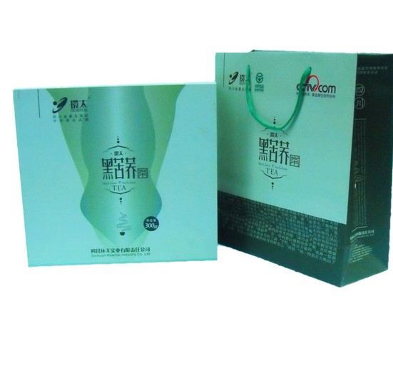 健康之选 环太超微黑苦荞茶300克，浓缩纯净的茶叶预包装体验